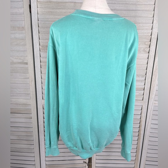SUNSATIONS Virginia Beach Crewneck Sweatshirt Washed Aqua-Medium - Picture 2 of 2